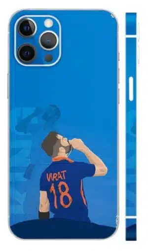 Virat Text Blue Skin