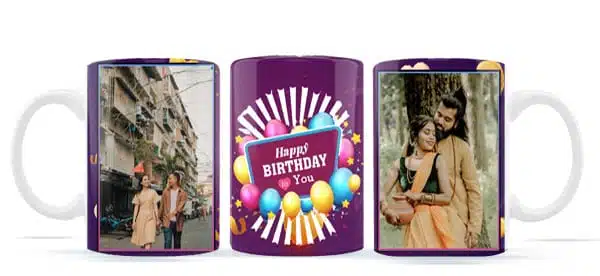 Celebrate with Personalized Happy Birthday - Photo Mug Printing | Buy at Mdprints.in