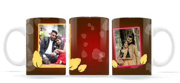 Normal designs with to Two photos - Photo Mug Printing | Buy at Mdprints.in