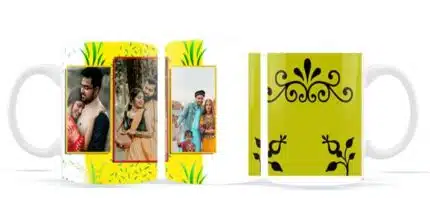 Create Custom 3 Photo mug - Photo Mug Printing | Buy at Mdprints.in