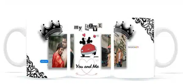 Personalized Love Mugs A Romantic Gift for Any Occasion - Photo Mug Printing | Buy at Mdprints.in