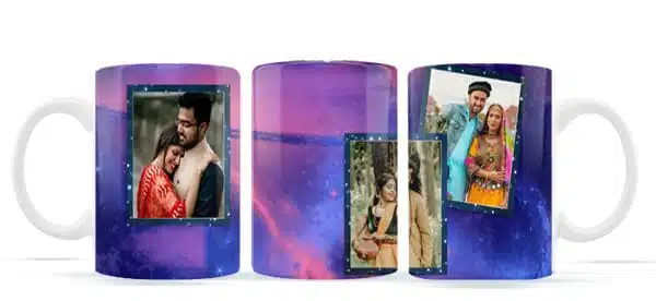 Unique designs three photo Mug - Photo Mug Printing | Buy at Mdprints.in