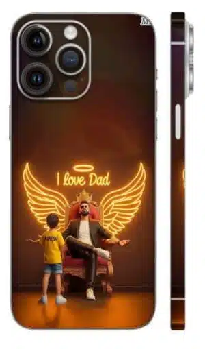 Dad loves mobile skin - Mix Designs | Buy at Mdprints.in