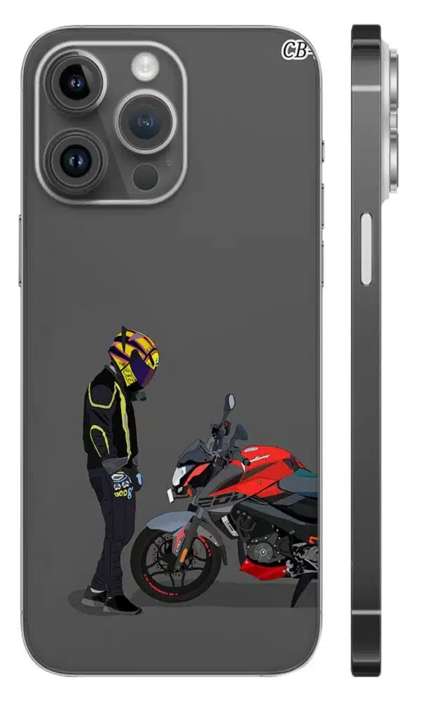 Solo Rider pulsar Journey Mobile Skin - car & bikes skin | Buy at Mdprints.in