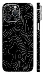 Black White Topographic Skin - Mix Designs | Buy at Mdprints.in