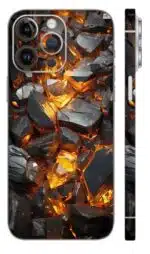 Fiery Flames mobile skin - Mix Designs | Buy at Mdprints.in