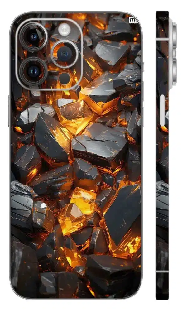 Fiery Flames mobile skin - Mix Designs | Buy at Mdprints.in