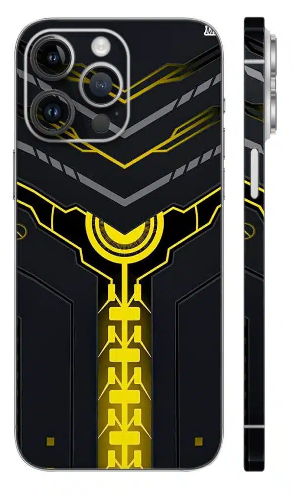 Yellow Black Geometric Skin