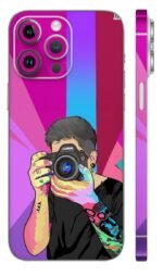 Abstract Purple Pink Skin