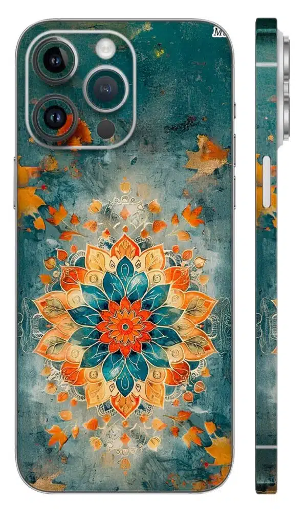 Abstract Blue Orange Skin - Mix Designs | Buy at Mdprints.in