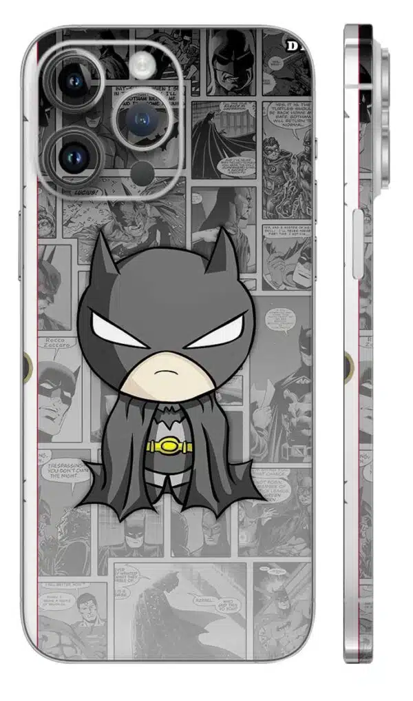 Batman Gray Black Mobile Skin - anime mobile skins | Buy at Mdprints.in