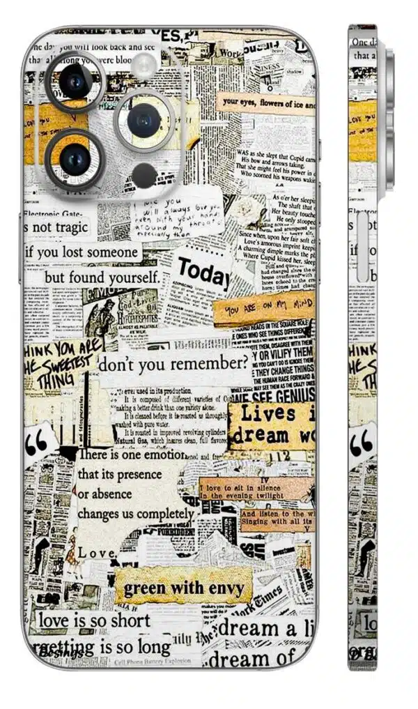 printed mobile skin - Mix Designs | Buy at Mdprints.in