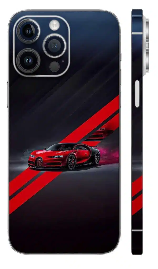 Virtual Buccati Red Mobile Skin - car & bikes skin | Buy at Mdprints.in