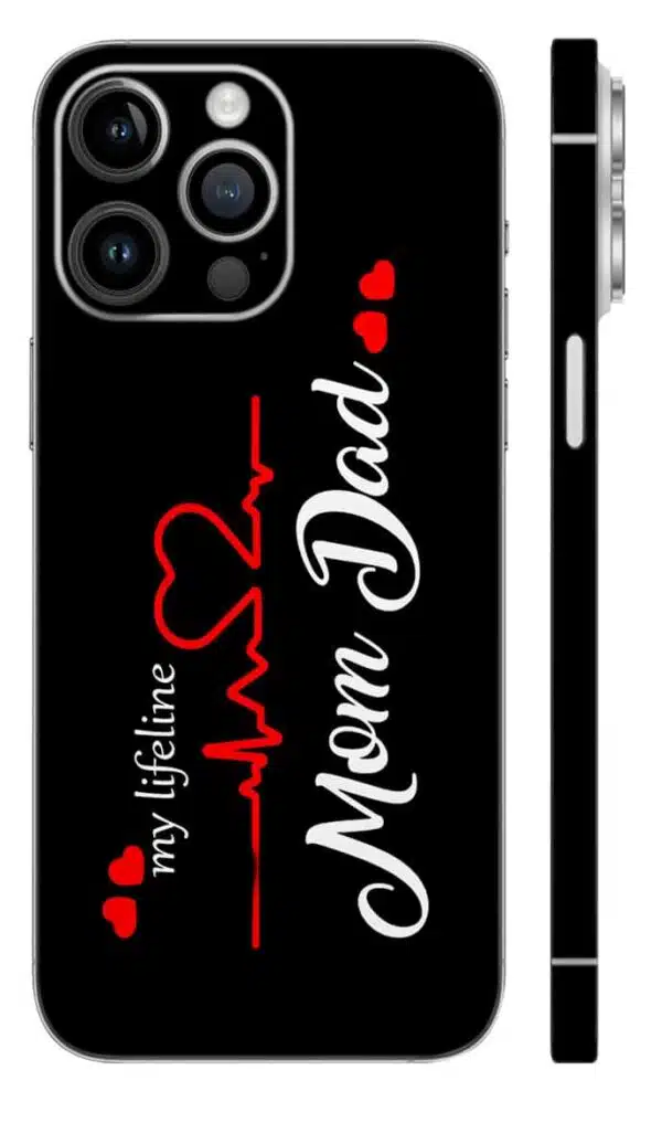 Mom Dad mobile skin - Mix Designs | Buy at Mdprints.in