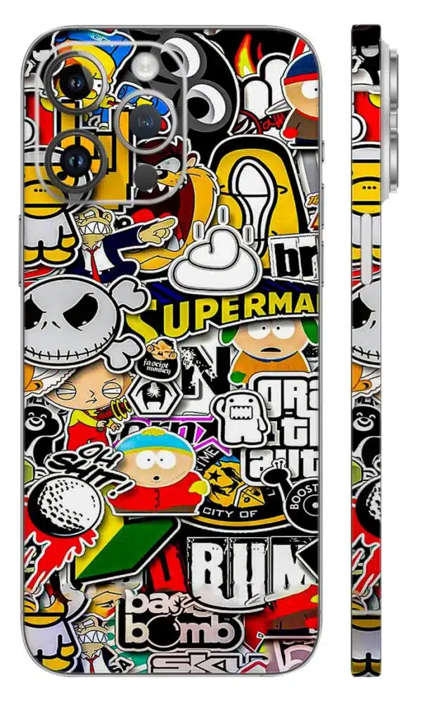 printed mobile skin - Mix Designs | Buy at Mdprints.in