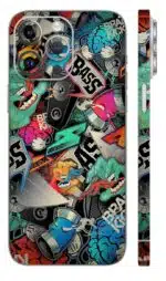 Samurai Bass Glow mobile skin - Mix Designs | Buy at Mdprints.in