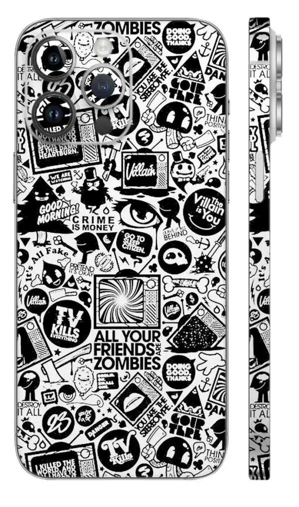printed mobile skin - Mix Designs | Buy at Mdprints.in