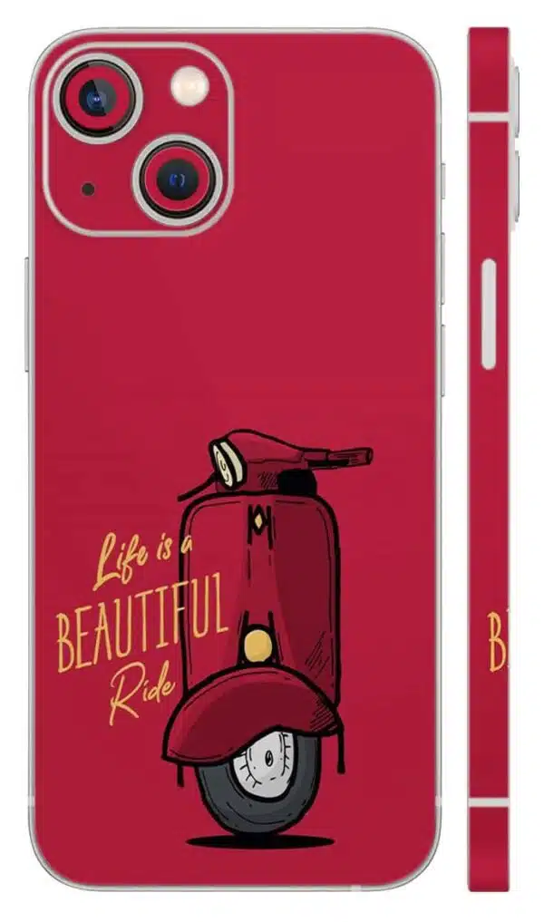 Ride More Beautiful Ride Mobile Skin - car & bikes skin | Buy at Mdprints.in