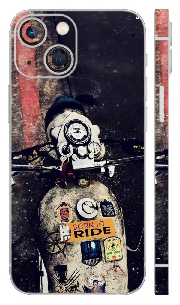 Royal Enfield Rider mobile skin - car & bikes skin | Buy at Mdprints.in