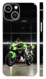 Kawasaki Ninja Green Flame Mobile Skin - car & bikes skin | Buy at Mdprints.in