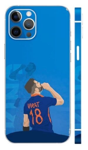 Virat Text Blue Skin