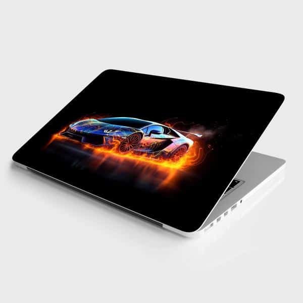 Back burning Lamborghini Laptop skin - Laptop Skin | Buy at Mdprints.in