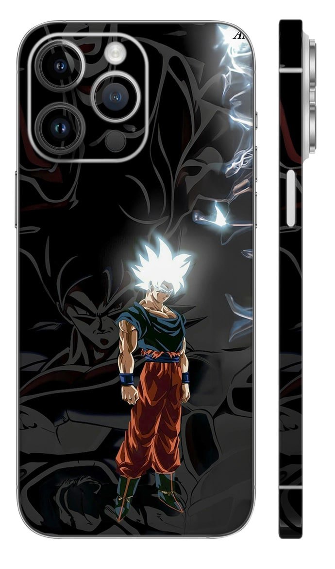 An-19 Laptop Sticker & Skin Mockup Sky Aura Saiyan Goku