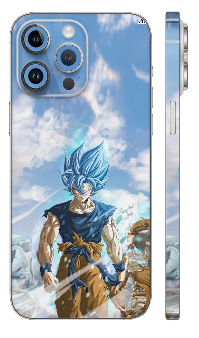 An-25 Laptop Sticker & Skin Mockup Silver Ultra Black Goku