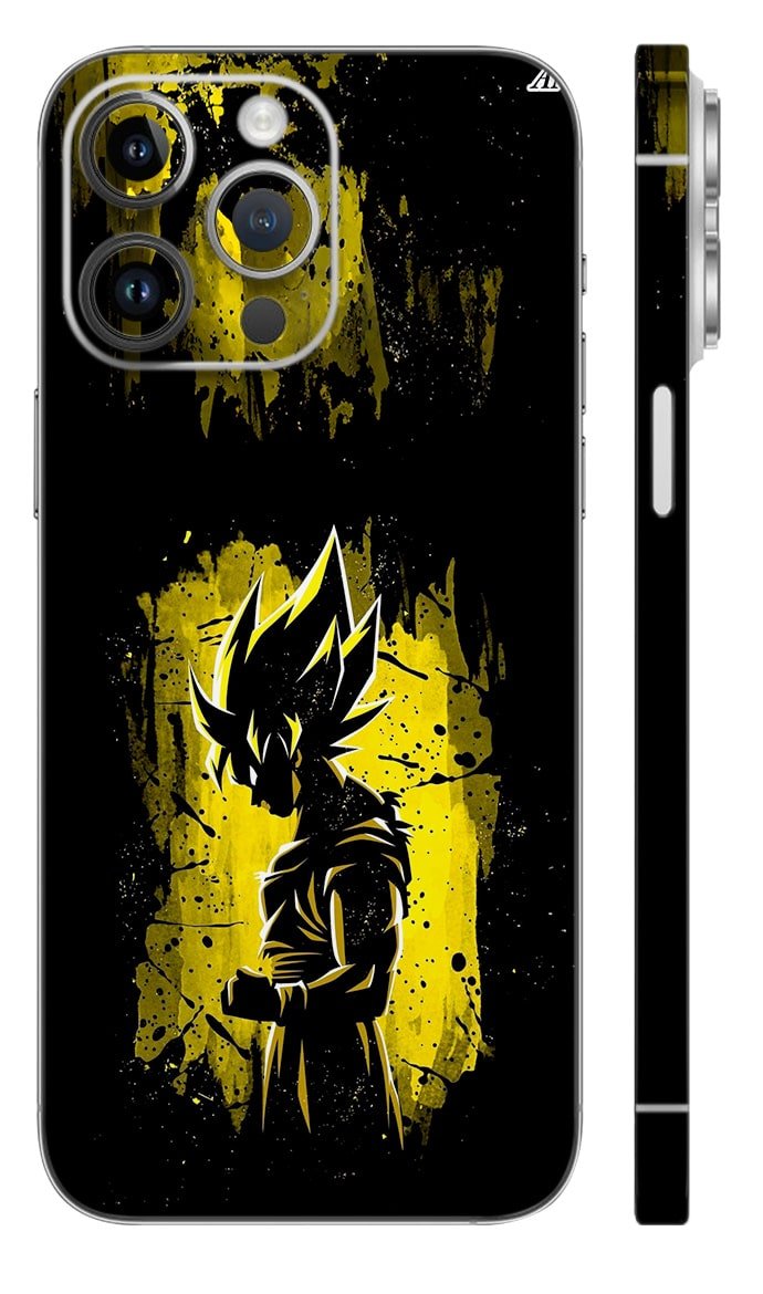 An-26 Laptop Sticker & Skin Mockup Goku Cosmic Aura Blue Skin - anime mobile skins | Buy at Mdprints.in