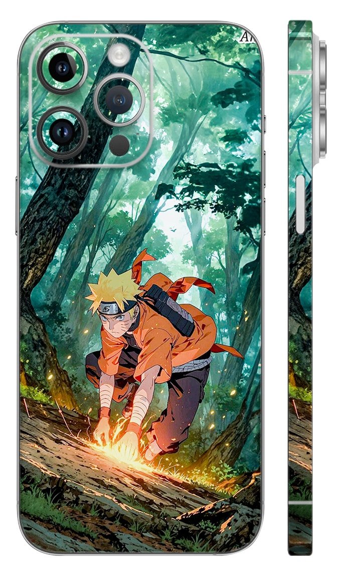 An-36 Laptop Sticker & Skin Mockup Naruto Uzumaki Expression Skin - anime mobile skins | Buy at Mdprints.in