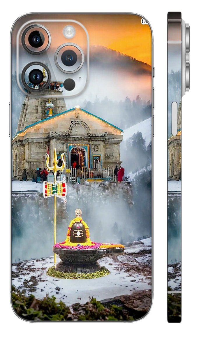 Gd-19 Laptop Sticker & Skin Mockup Shiva with Trishul Mobile Skin - Gods mobile Skin | Buy at Mdprints.in