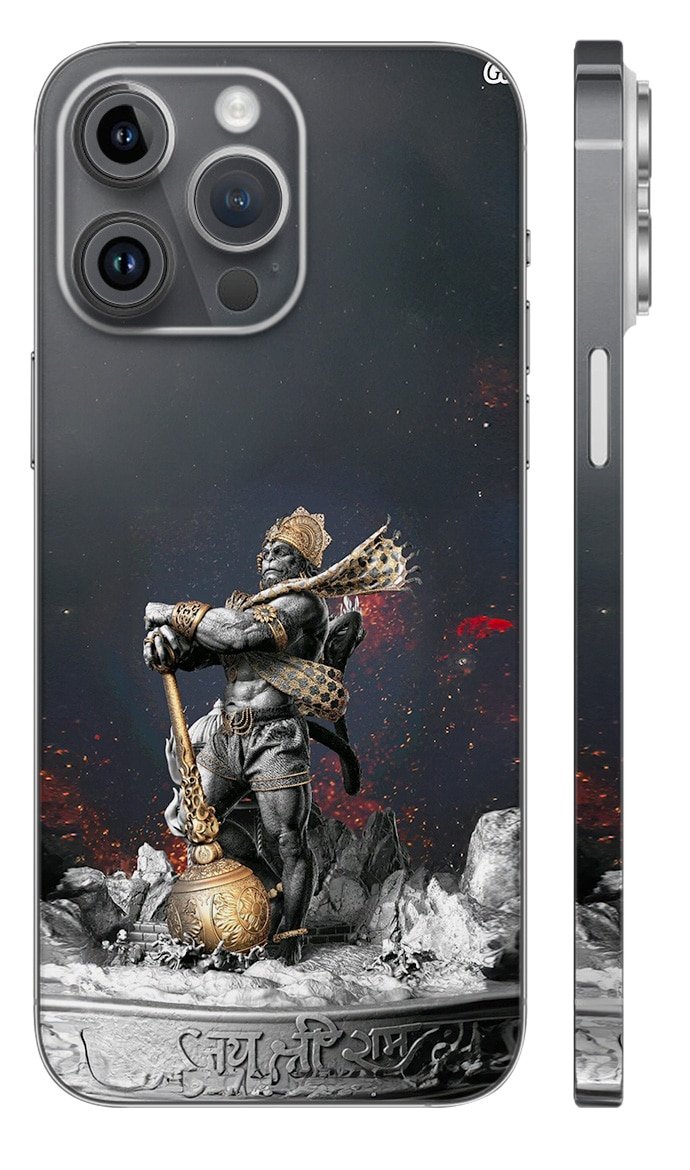 Gd-23 Laptop Sticker & Skin Mockup Hanuman Illustration Mobile Skin - Gods mobile Skin | Buy at Mdprints.in