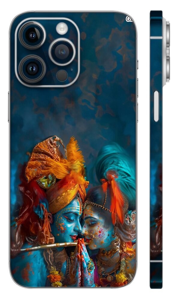Krishna & Radha Illustration Skin - Gods mobile Skin | Buy at Mdprints.in