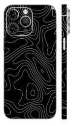 Black White Topographic Skin - Mix Designs | Buy at Mdprints.in