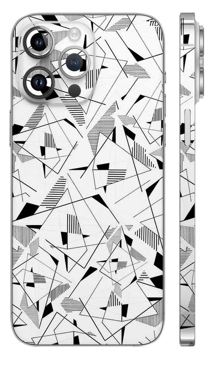 MX-35 Laptop Sticker & Skin Mockup Black White Geometric