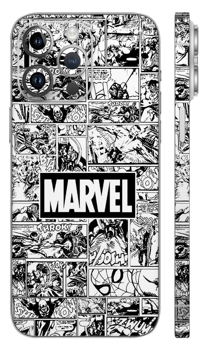 MX-60 Laptop Sticker & Skin Mockup Marvel Logo Skin