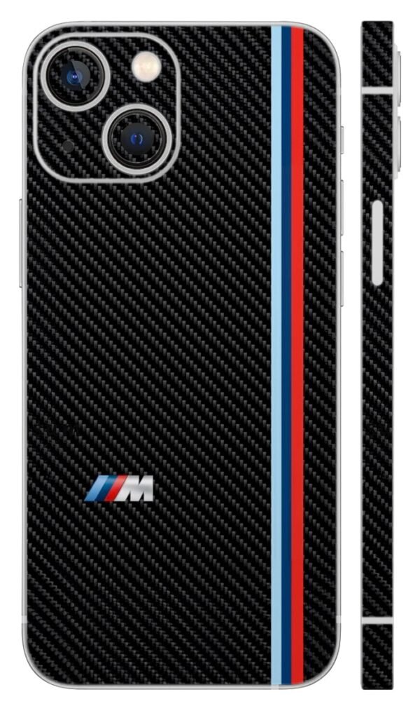 Bmw Retro Carbon fiber Mobile Skin - car & bikes skin | Buy at Mdprints.in