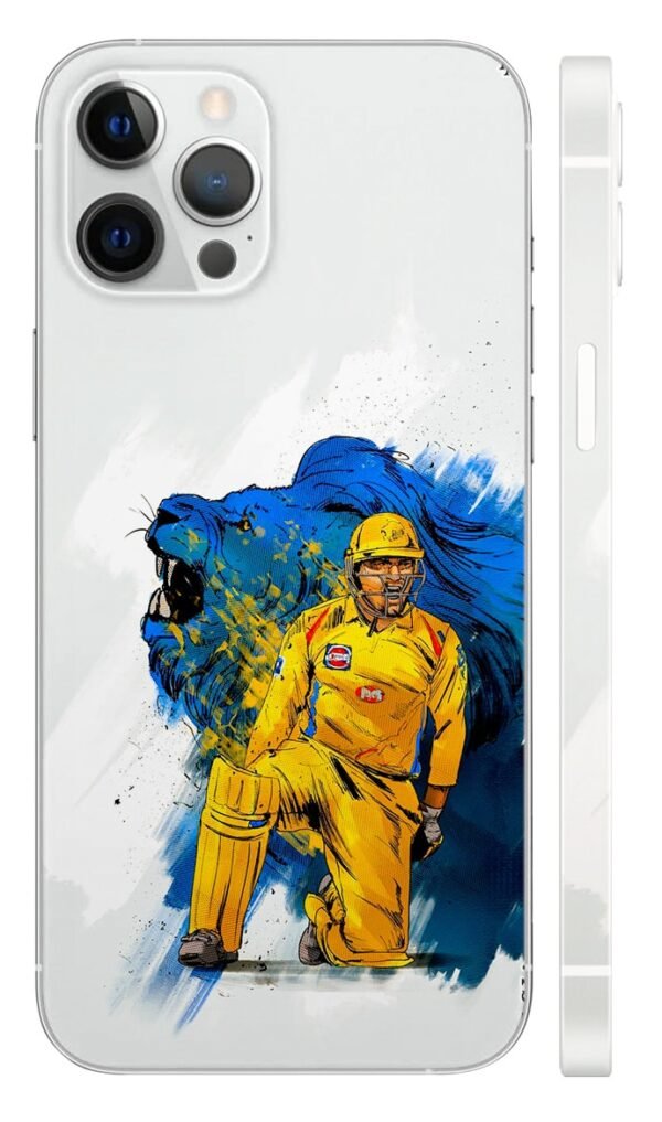 Dhoni Pointing White Skin - IPL mobile skin | Buy at Mdprints.in