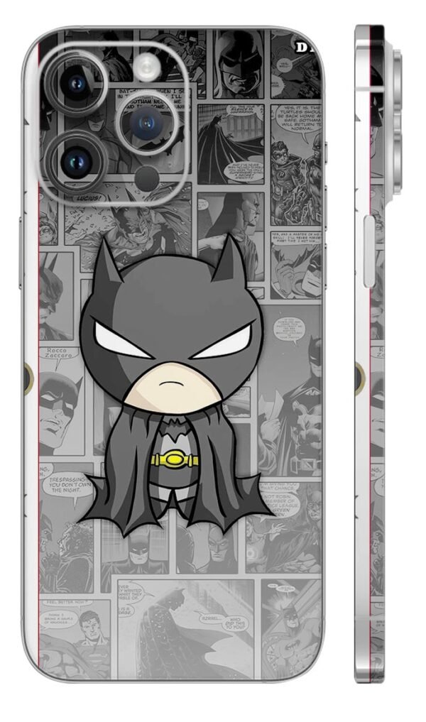 Batman Gray Black Mobile Skin - anime mobile skins | Buy at Mdprints.in